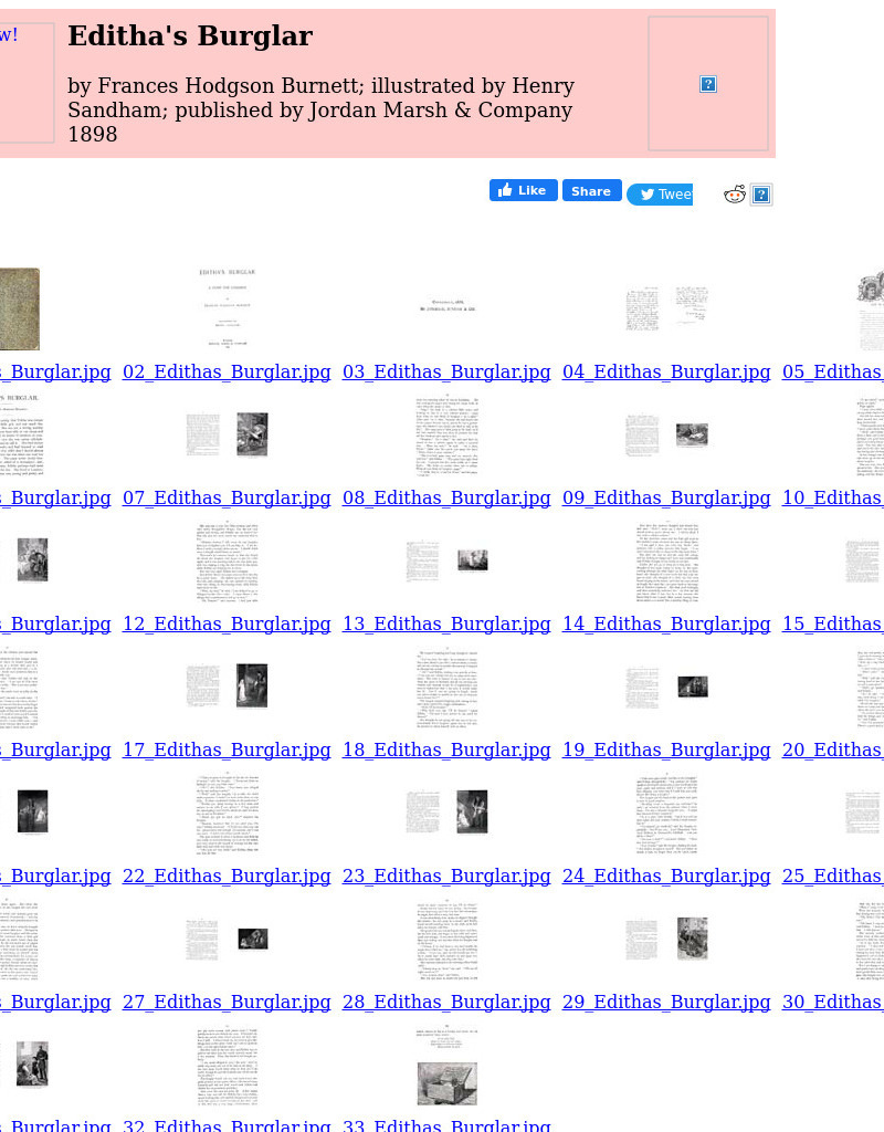 Children's Books Online: Editha's Burglar eBook