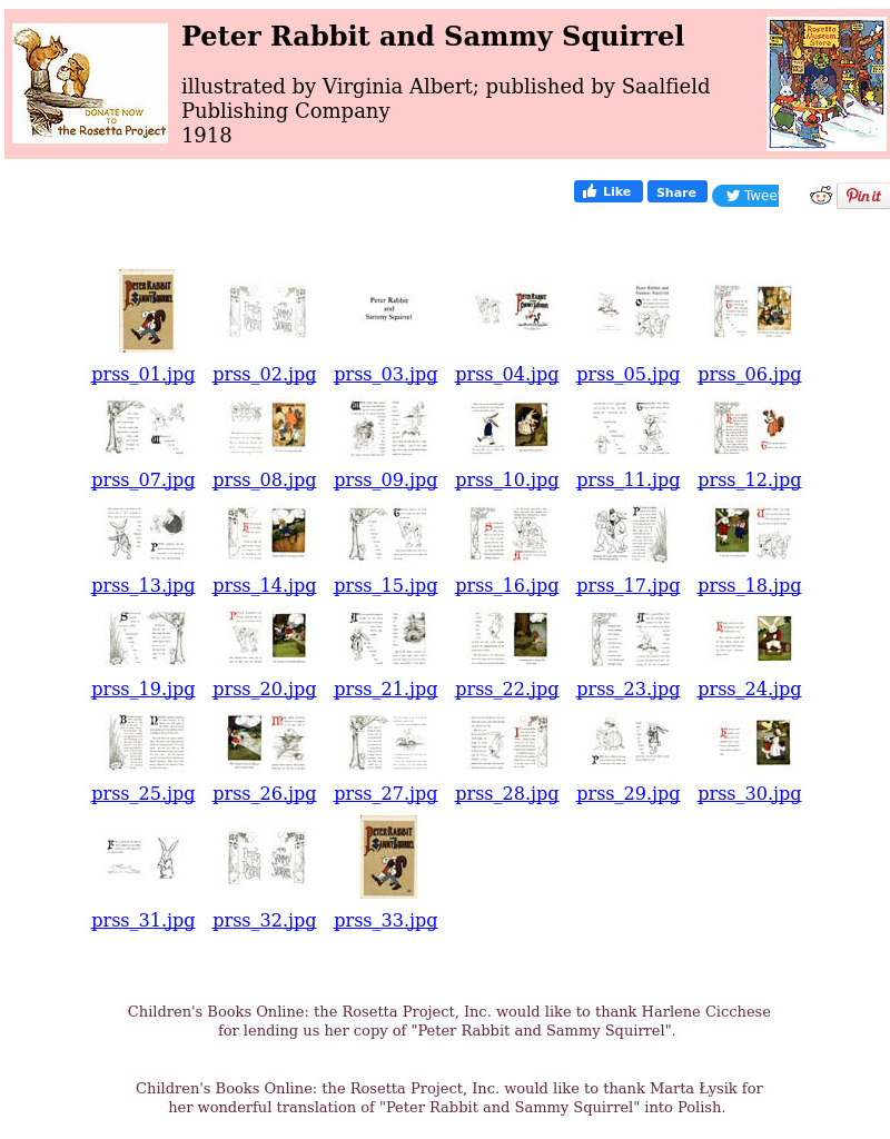 Children's Books Online: Peter Rabbit and Sammy Squirrel eBook