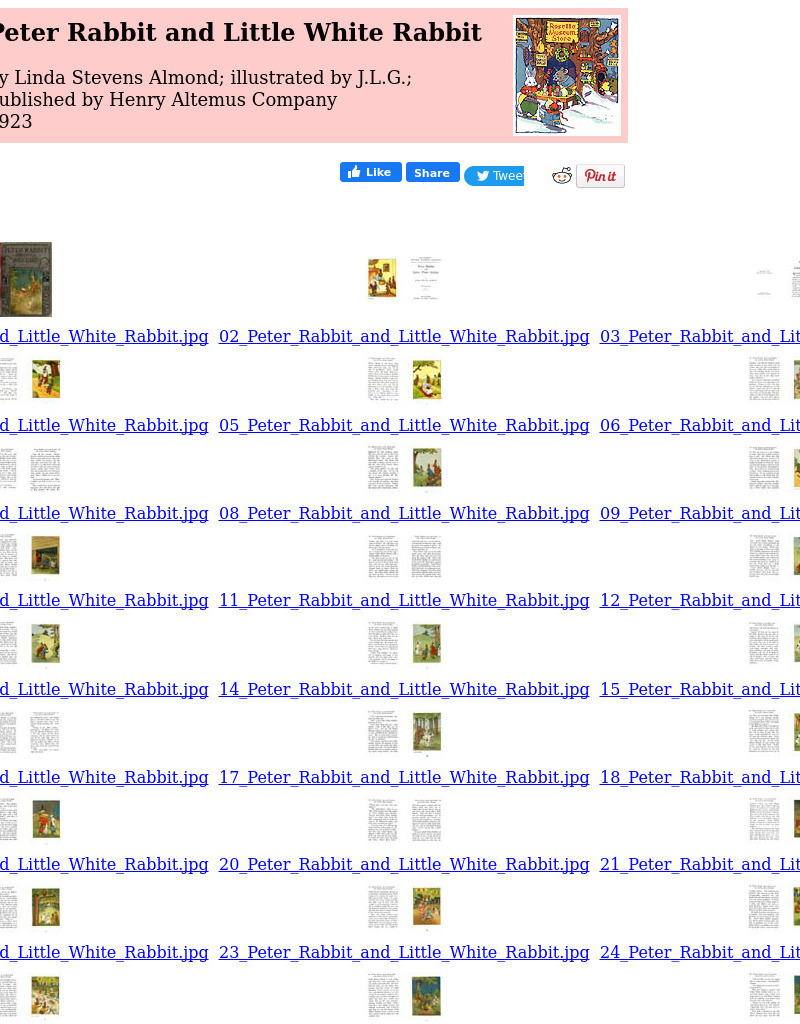 Children's Books Online: Peter Rabbit and Little White Rabbit eBook