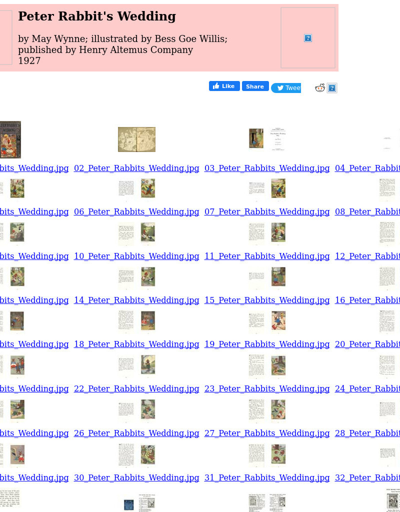 Children's Books Online: Peter Rabbit's Wedding eBook