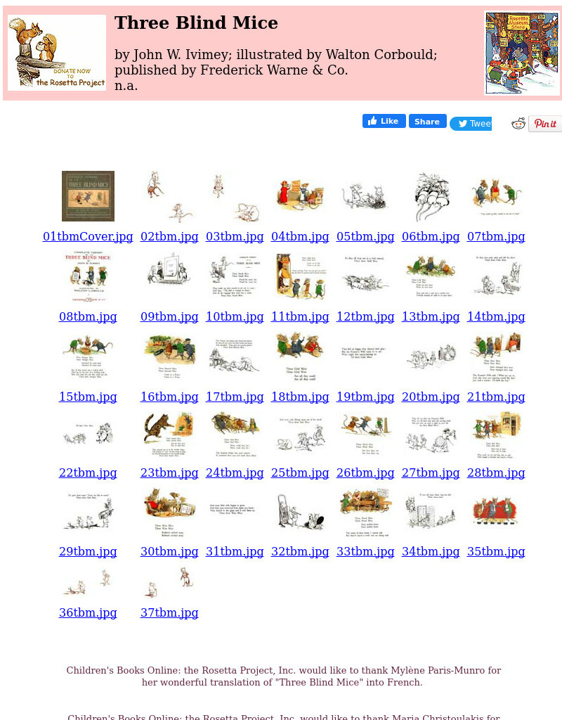 Children's Books Online: Three Blind Mice eBook