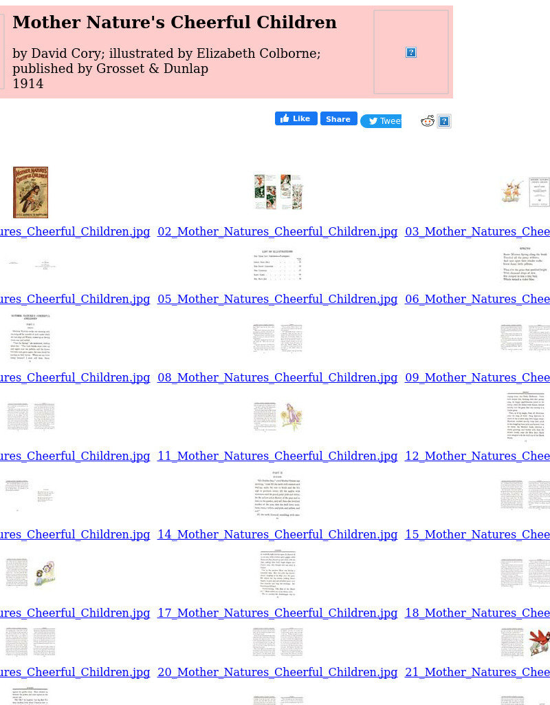 Children's Books Online: Mother Nature's Cheerful Children eBook