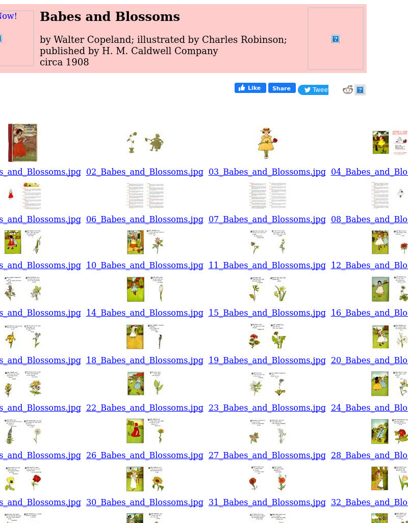 Children's Books Online: Babes and Blossoms eBook