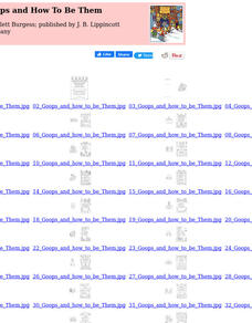 Children's Books Online: Goops and How to Be Them eBook