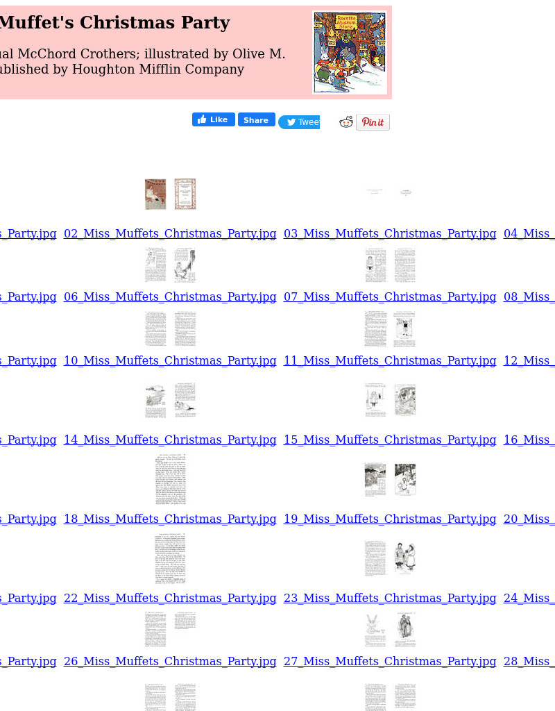 Children's Books Online: Miss Muffet's Christmas Party eBook