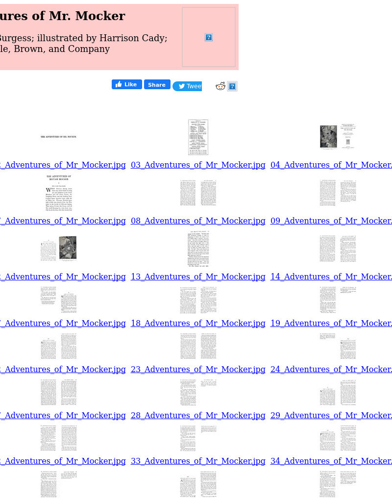 Children's Books Online: The Adventures of Mr. Mocker eBook