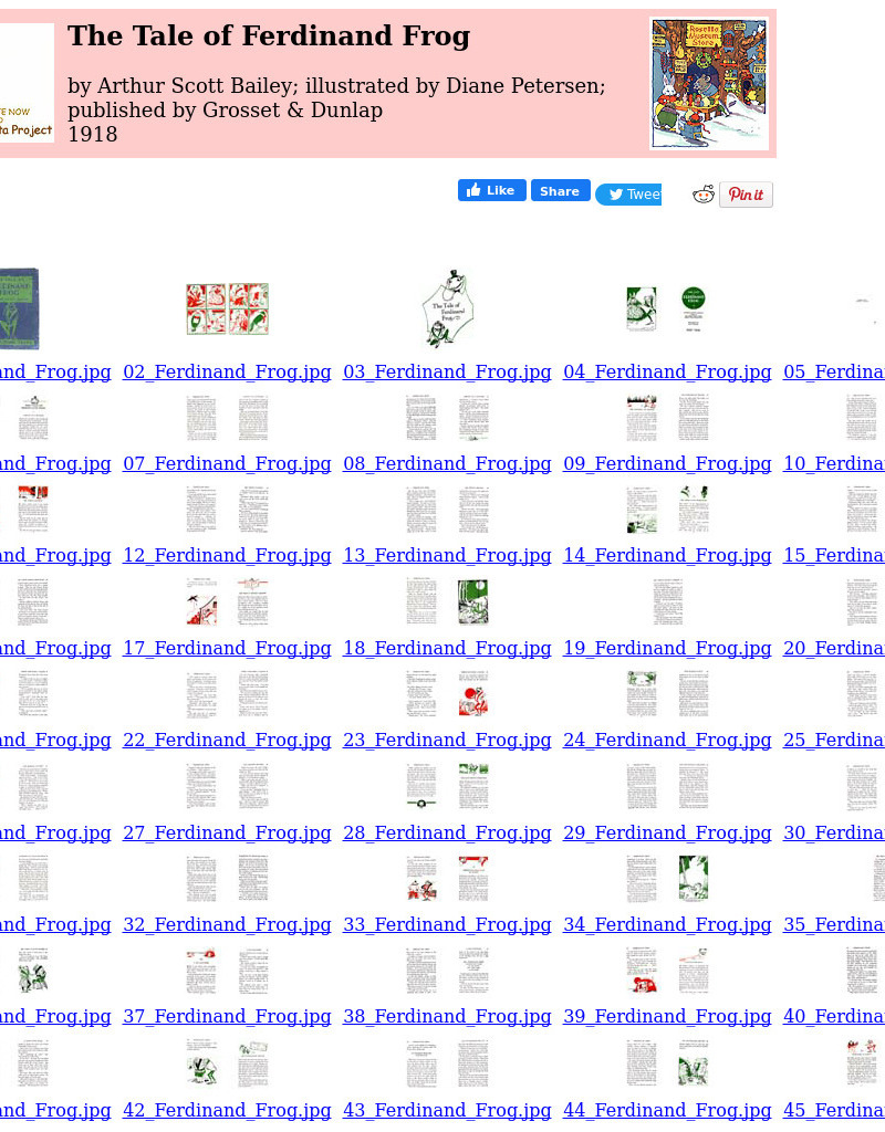 Children's Books Online: The Tale of Ferdinand Frog eBook