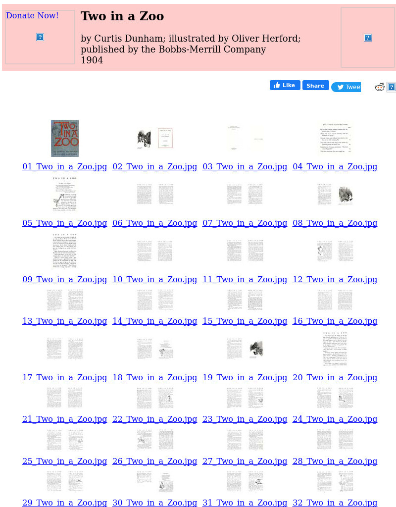 Children's Books Online: Two in a Zoo eBook