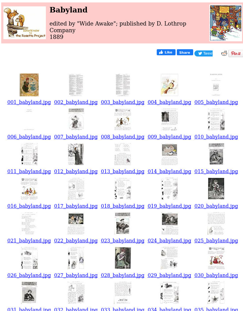 Children's Books Online: Babyland eBook