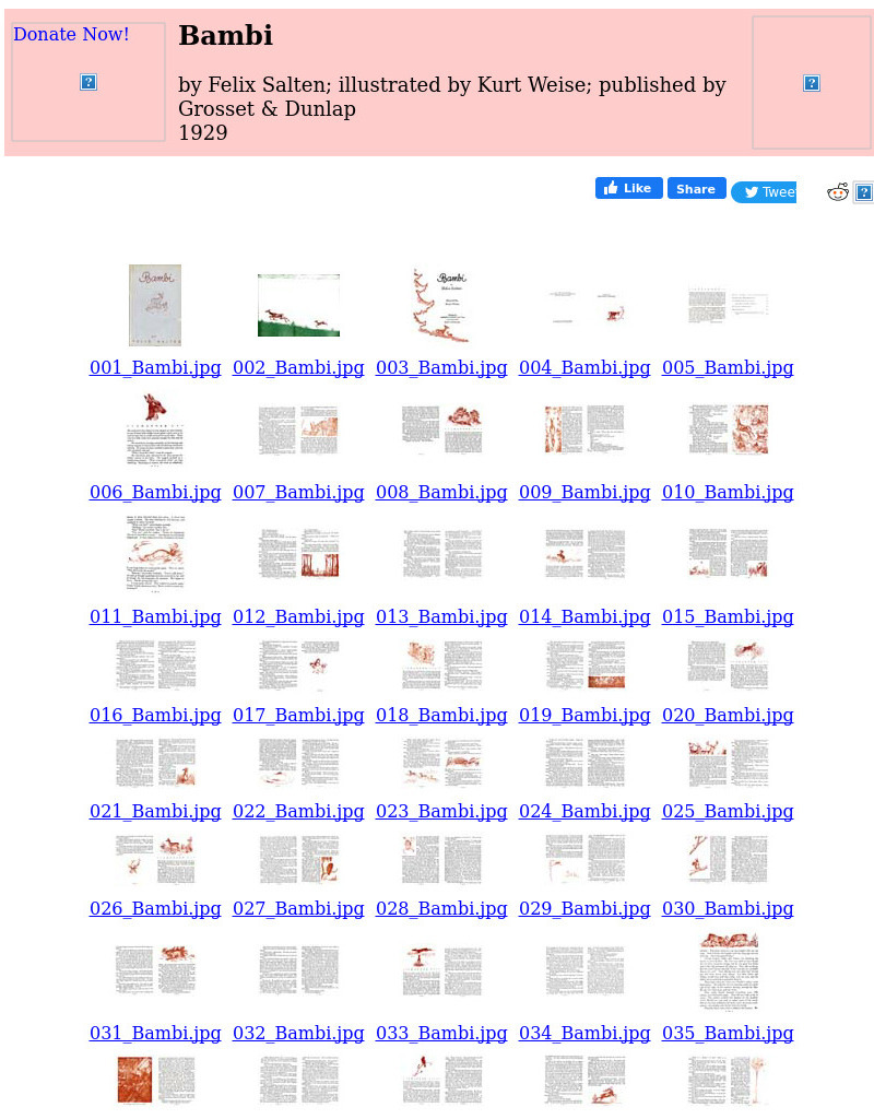 Children's Books Online: Bambi eBook