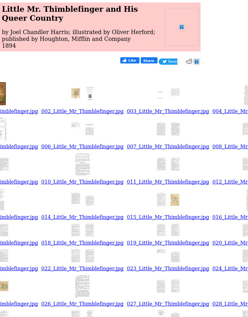 Children's Books Online: Little Mr. Thimblefinger and His Queer Country eBook