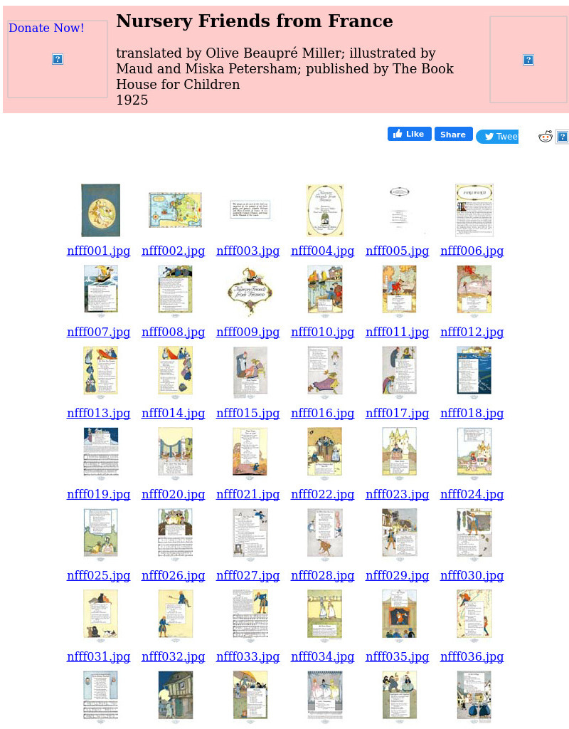 Children's Books Online: Nursery Friends From France eBook