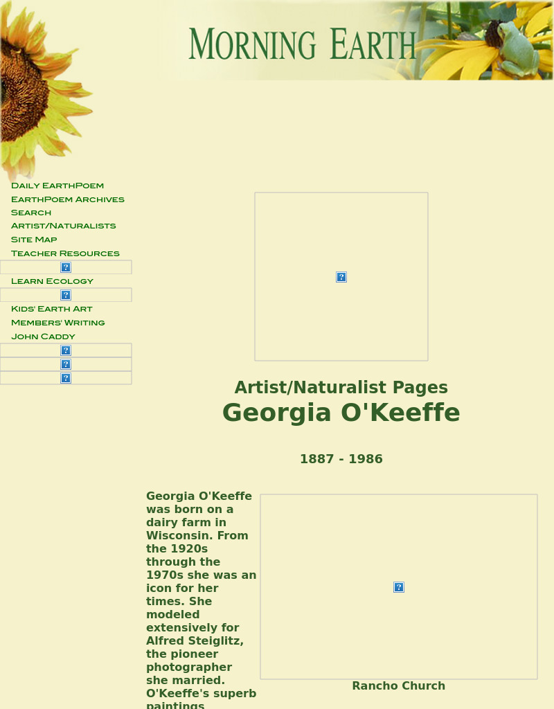Morning Earth: Georgia O'keeffe Website