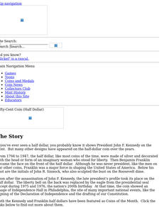 U.s. Mint: Circulating Coins: Fifty Cent Coin (Half Dollar) Handout