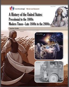 A History of the United States Unit Plan