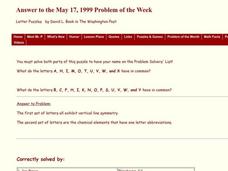 Letter Puzzles Worksheet