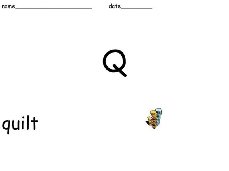 Letter Q Worksheet