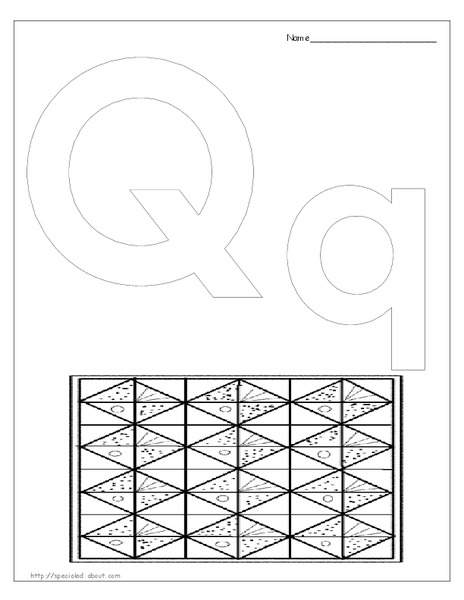 Letter Q Worksheet