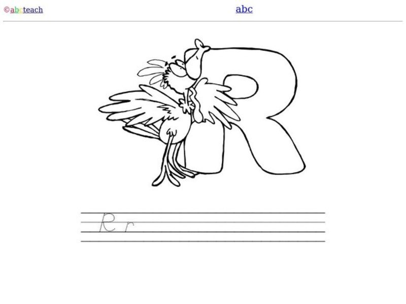 Letter R Worksheet