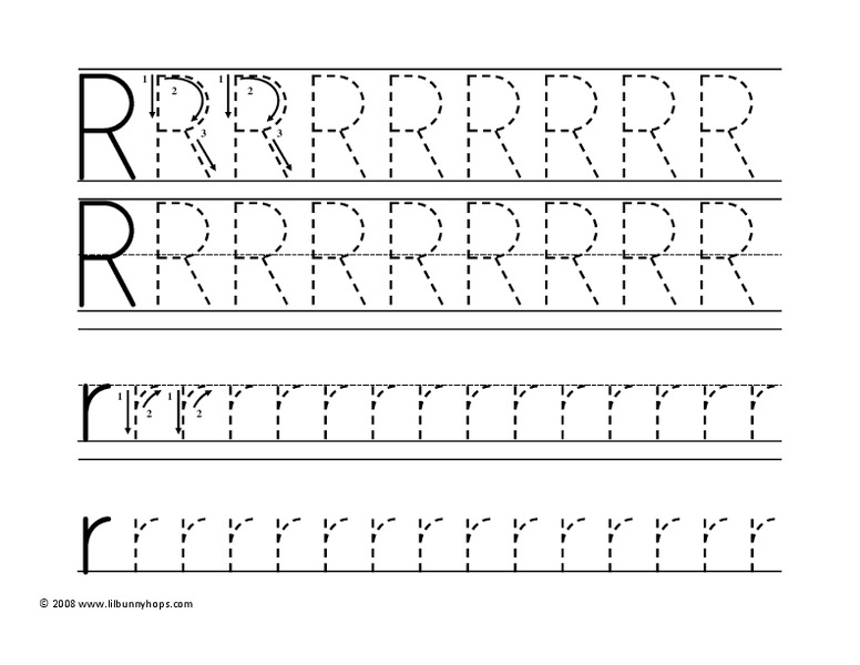 Letter R Worksheet
