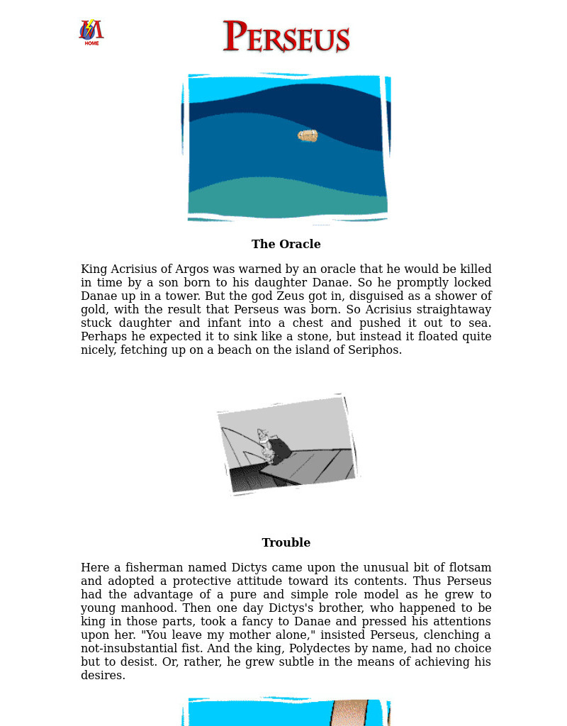 Mythweb: Greek Mythology: Perseus Website