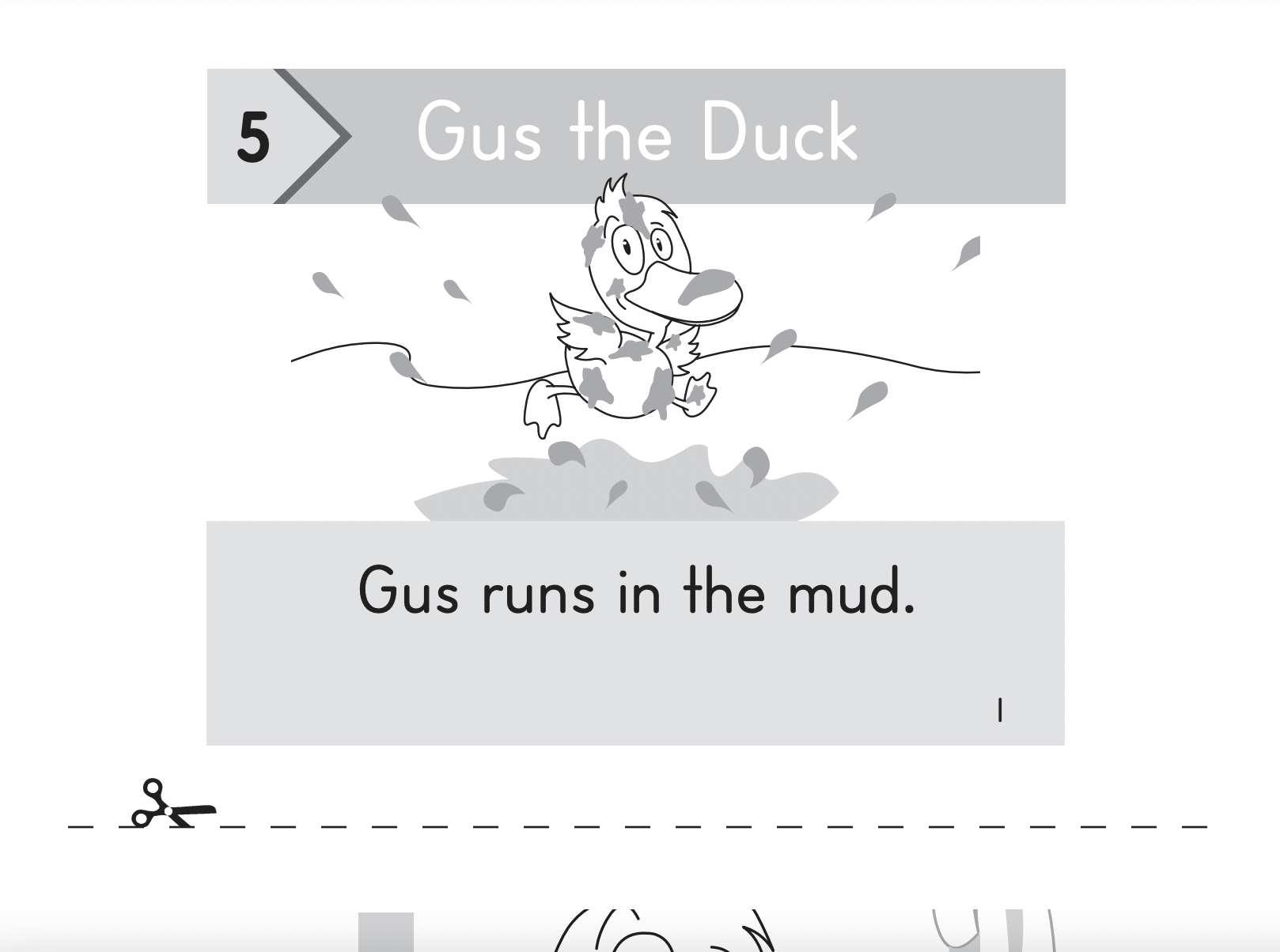 Gus the Duck Worksheet