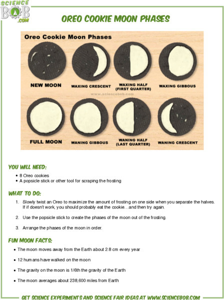 Science Bob: Oreo Cookie Moon Phases Activity