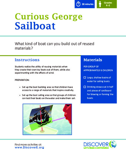Curious George Sailboat Activity