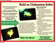 Noaa: Build an Underwater Robot [Pdf] Activity