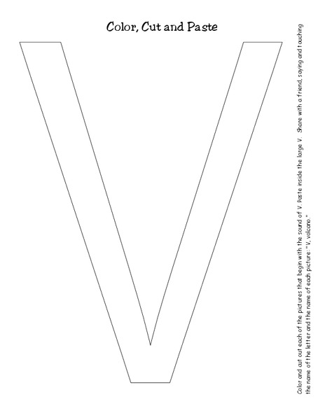 Letter V Lesson Plan