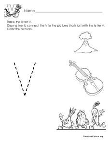 Letter V Lesson Plan