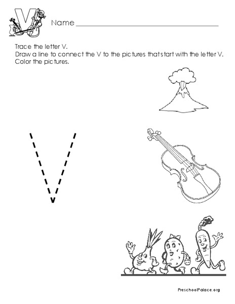 Letter V Lesson Plan
