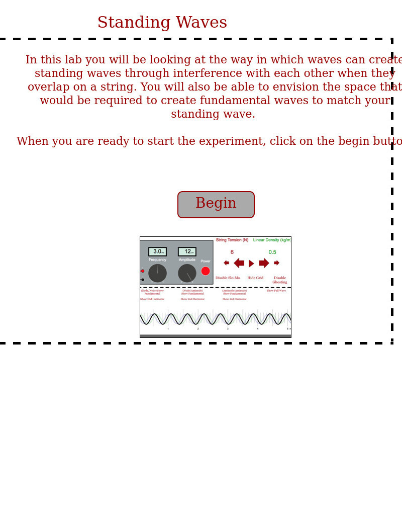 Physics Aviary: Standing Waves Interactive
