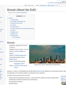 Encyclopedia of Earth: Kuwait Handout