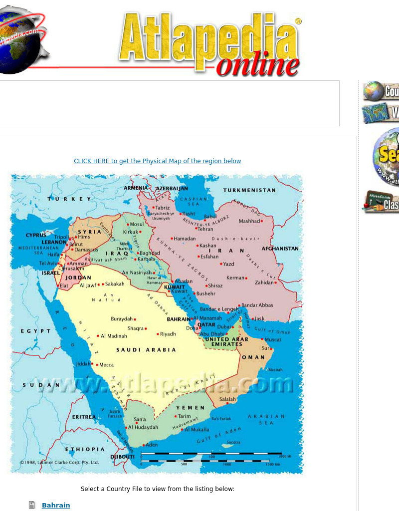 Atlapedia: World Maps/middle East Handout