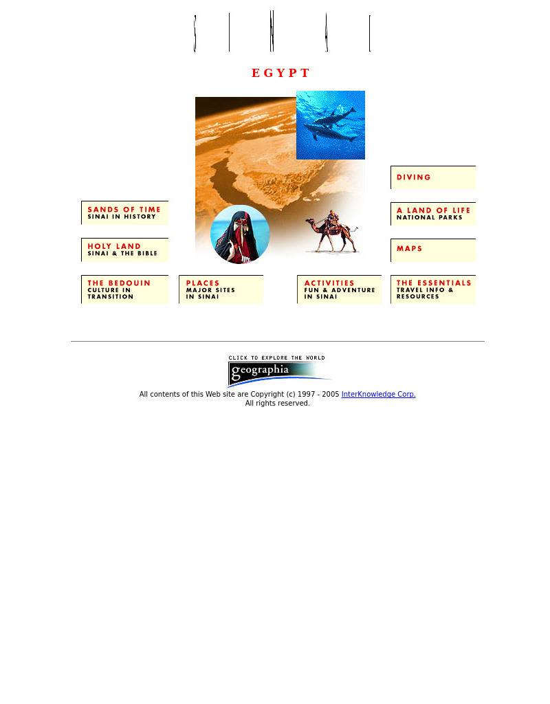 Geographia: Sinai Egypt Unit Plan