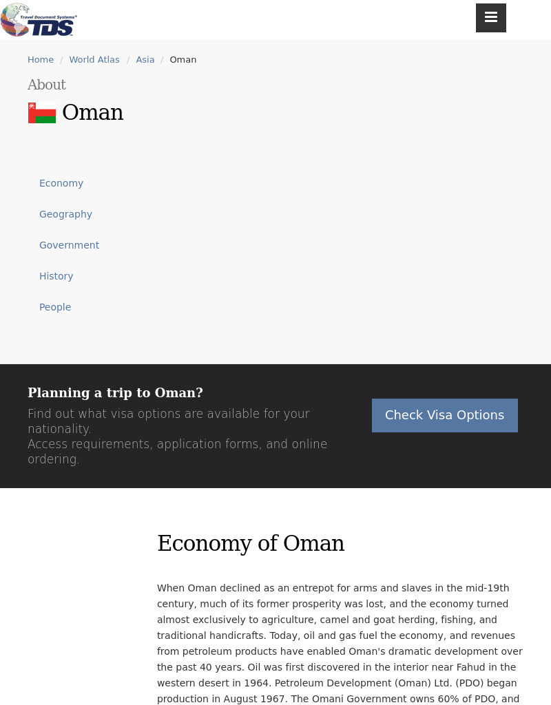 Tds: Oman: Geography Handout