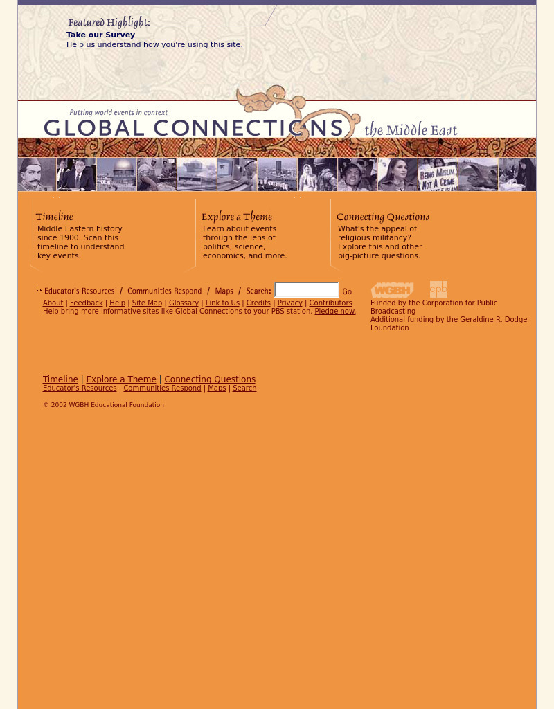 Pbs: Global Connections, the Middle East Activity