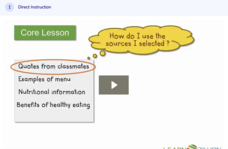 Learn Zillion: Gather Evidence to Support a Thesis Instructional Video