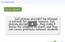 Learn Zillion: Develop Support for Your Argument Instructional Video
