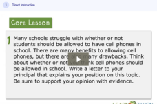 Learn Zillion: Analyze a Writing Prompt to Determine the Purpose of the Essay Instructional Video