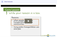 Learn Zillion: Develop and Organize Supporting Ideas in Argumentative Writing Instructional Video