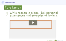 Learn Zillion: Develop Supporting Evidence for a Persuasive Letter Instructional Video