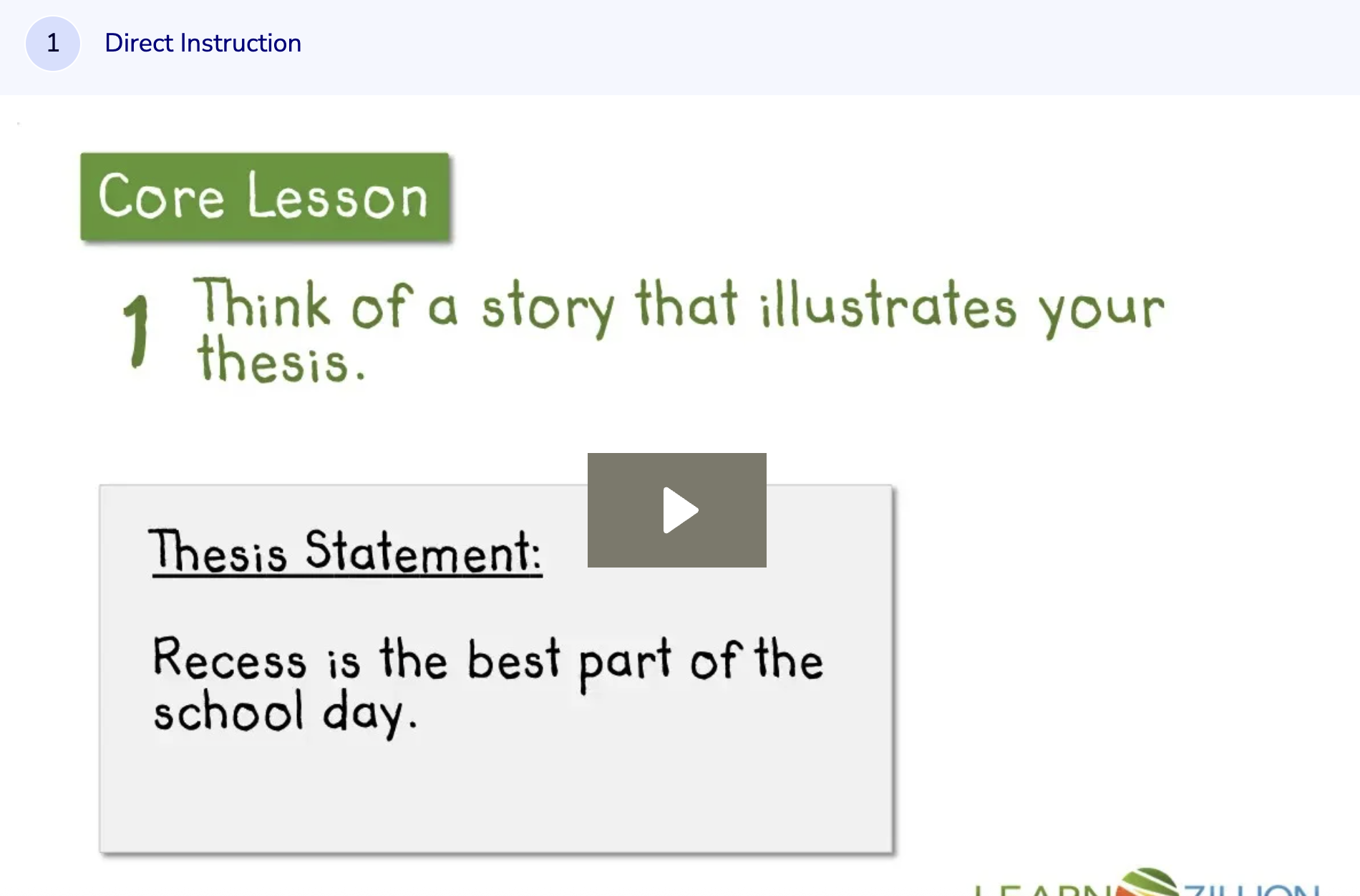 Learn Zillion: Draft a Concluding Paragraph for a Persuasive Letter Instructional Video