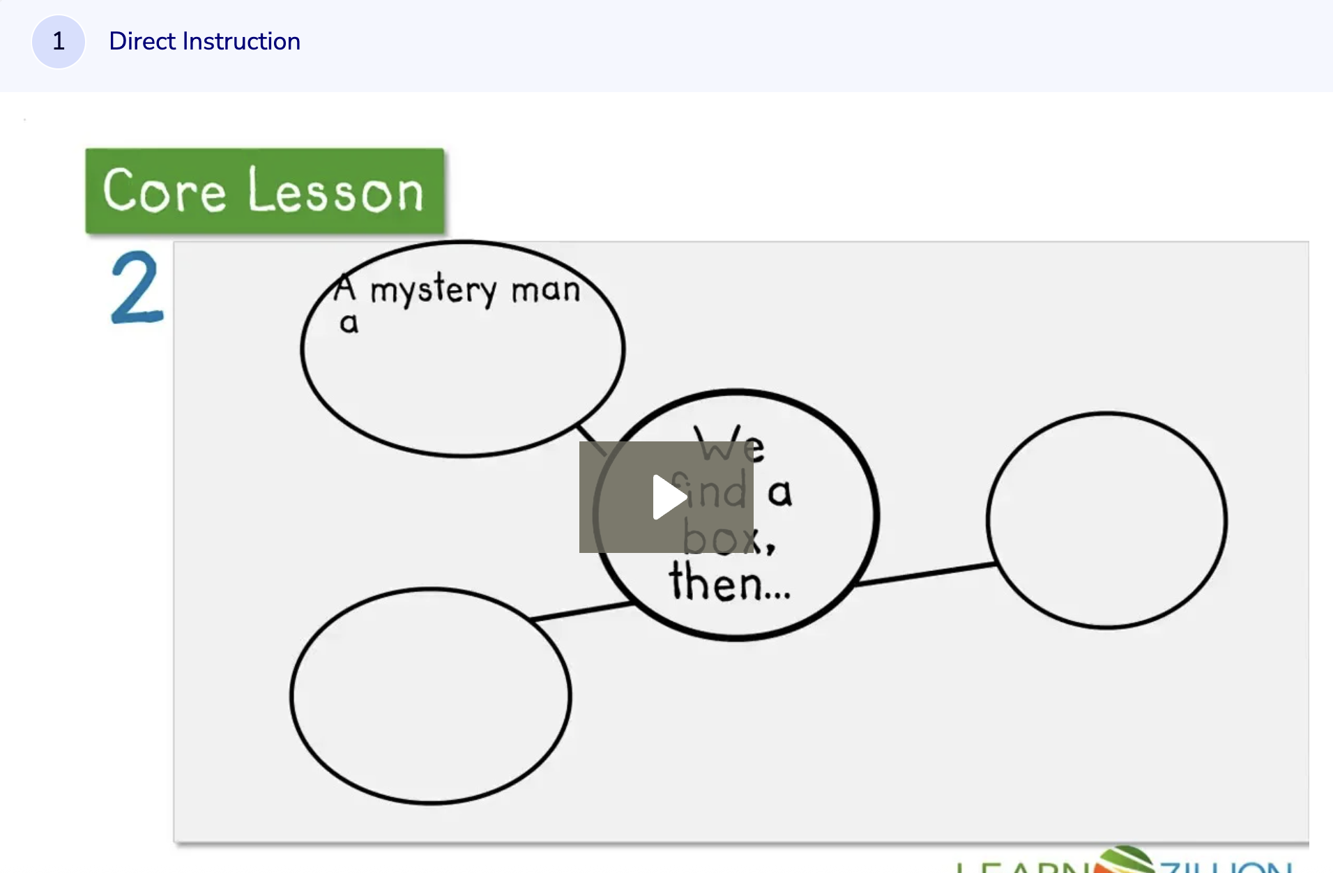 Learn Zillion: Generating a Topic for a Narrative Response Instructional Video