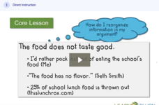 Learn Zillion: Revise Argumentative Writing by Reorganizing Evidence Instructional Video