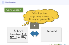 Learn Zillion: Strengthen Argumentative Writing by Identifying an Opposing Claim Instructional Video