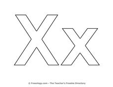 Letter Xx Printables