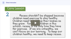 Learn Zillion: Use Transition Words to Connect Related Ideas Instructional Video