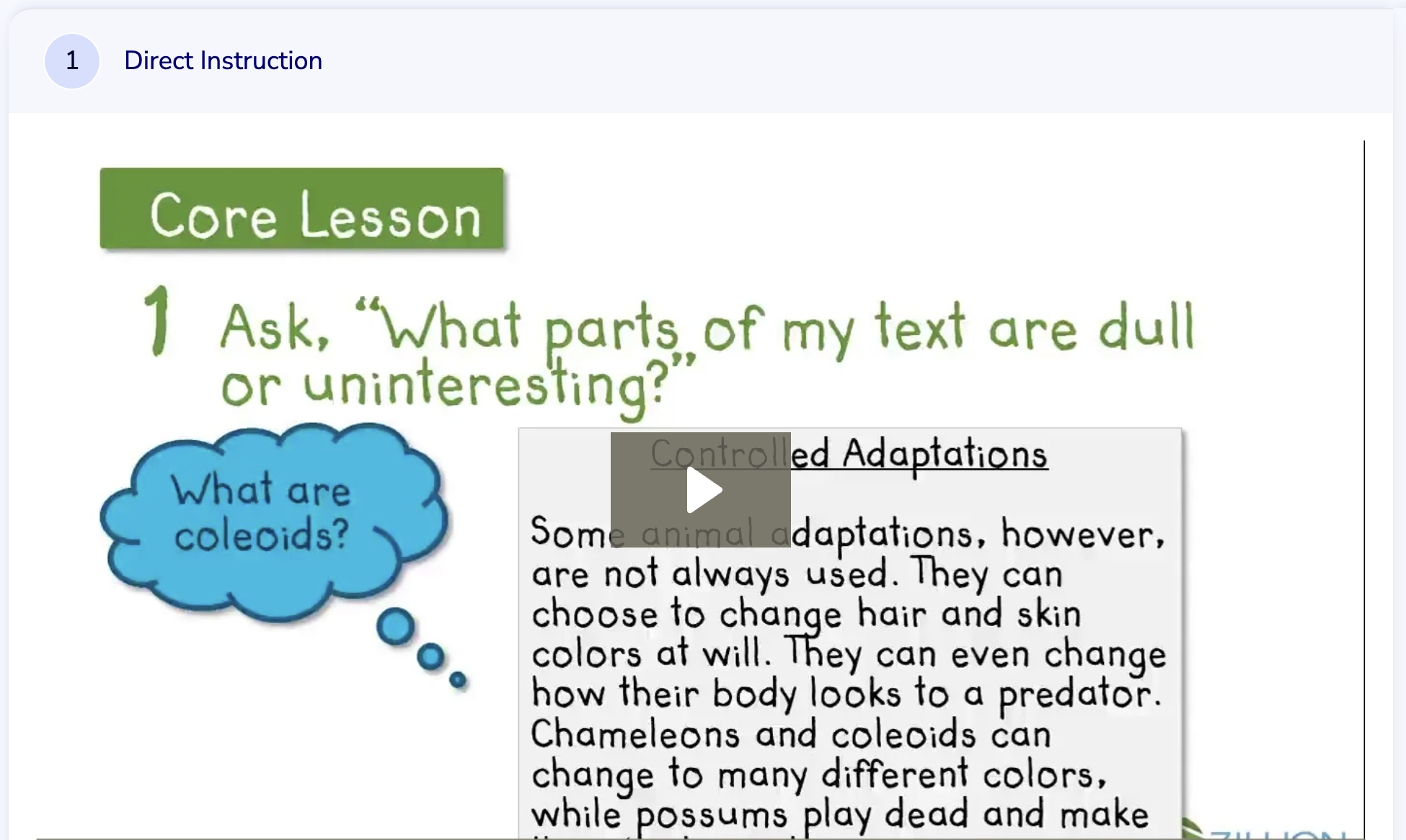 Learn Zillion: Add Examples and Stories to Informational Writing Instructional Video